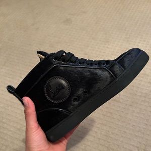 Christian Louboutin leather high trainers